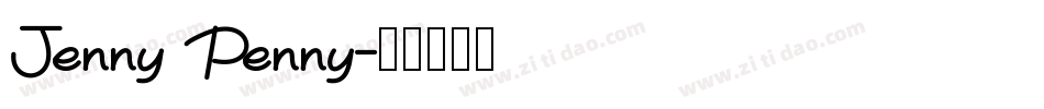 Jenny Penny字体转换
